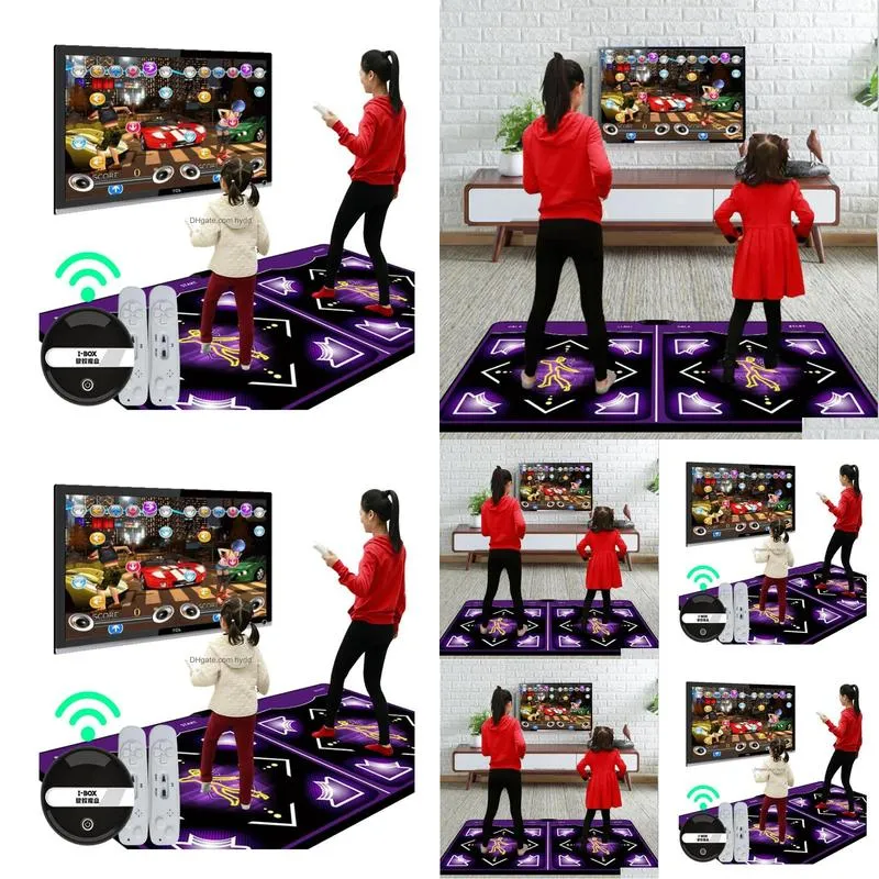 bags double user dance mats nonslip dance step pads yoga mat sense game english menu for pc tv 2 remote controller sport accessories