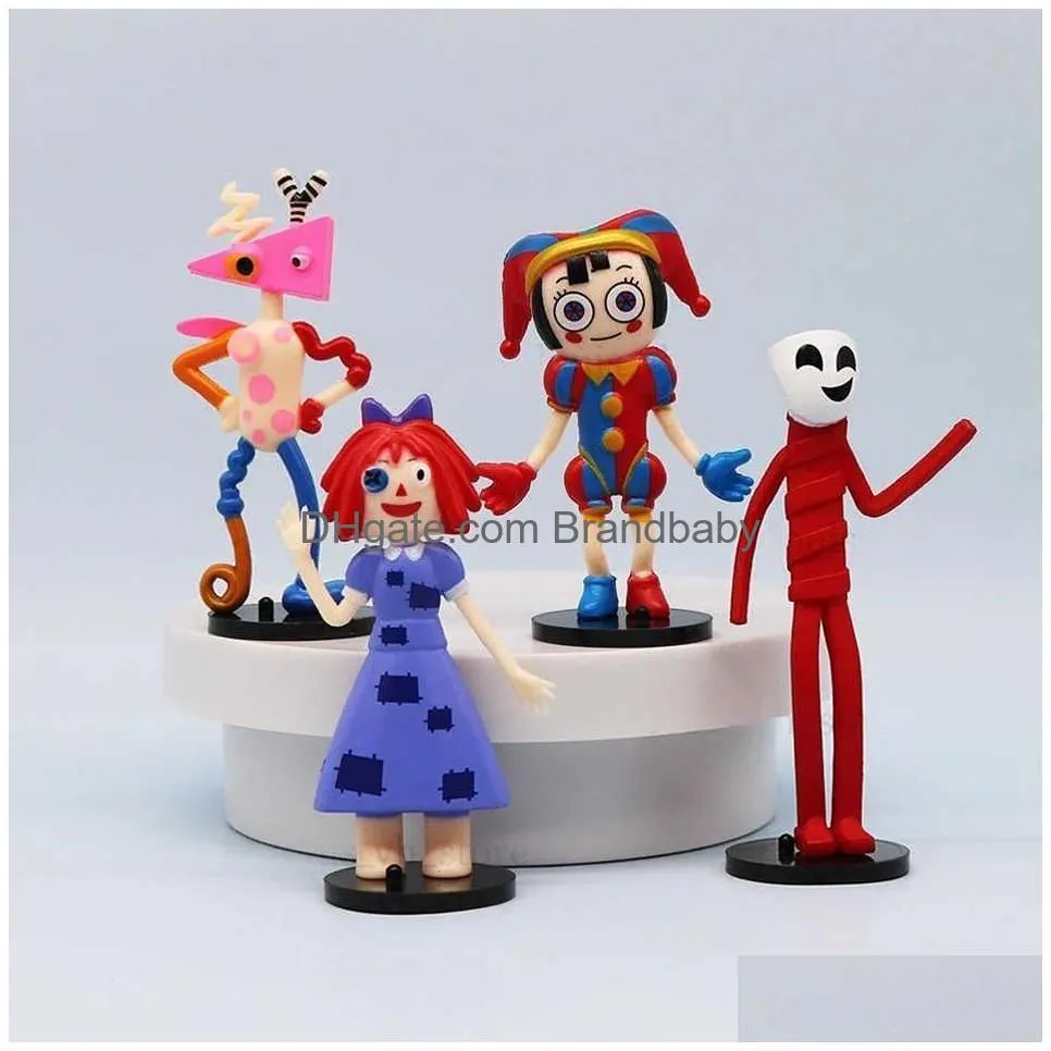 Action & Toy Figures The Amazing Digital Circus Figure Pomni And Jax Pie Doll Toys Cute Kids Children Christmas Drop Delivery Gifts Dhiat