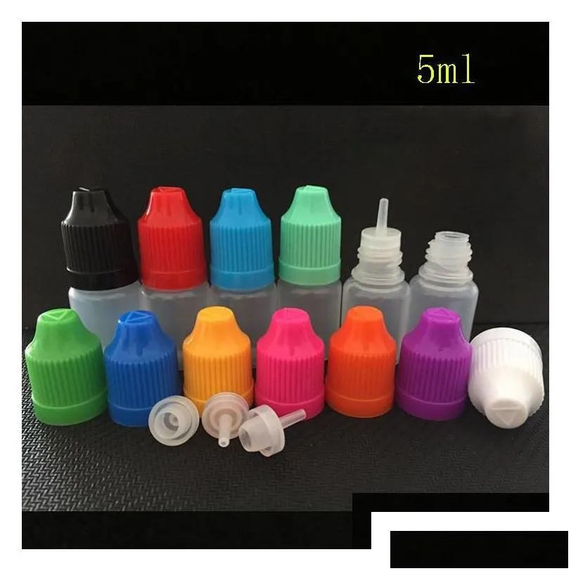 wholesale packing bottles colorf pe dropper l 5ml 10ml 15ml 20ml 30ml 50ml needle tips with color childproof cap sharp tip plastic eliquid dro