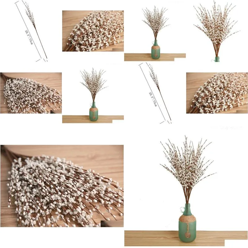 Dried Flowers 10 Pieces 29.5 Long Of Artificial Fake For Wedding Home Office Party El Indoor Or Yard Drop Delivery Garden Decor Fragra Otsfm