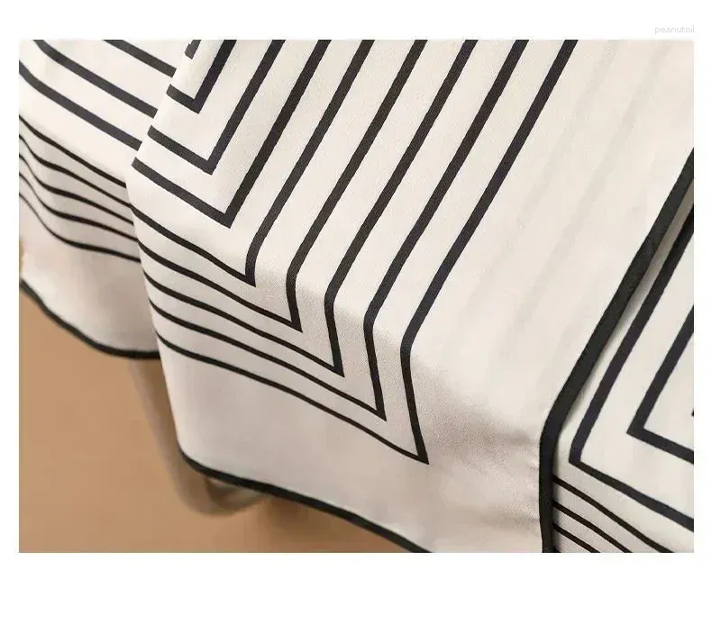 Skirts Summer Casual Fashion Light Luxury Design Black White Striped Women Skirt High Waist Long Midi