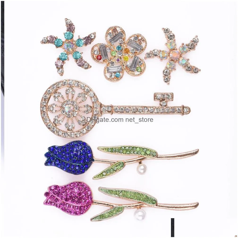 wholesale shoes crystal gem charms designer shoe decoration rhinestones flower for shoe ornament womens gifts