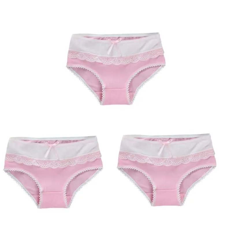 Panties 3pcs/Lot Girls Lace Girl Underwear Children Cotton Lingerie Underpants For 12-18 Years