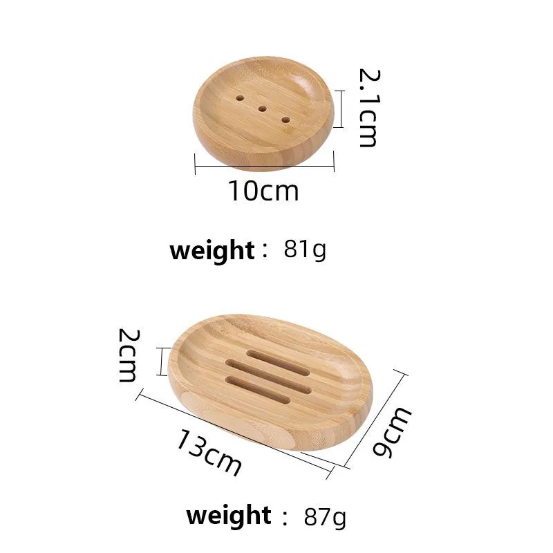 Mini Soaps Dish Drying Soap Holder Creative Environmental Protection Natural Bamboo Holders CCJ2051