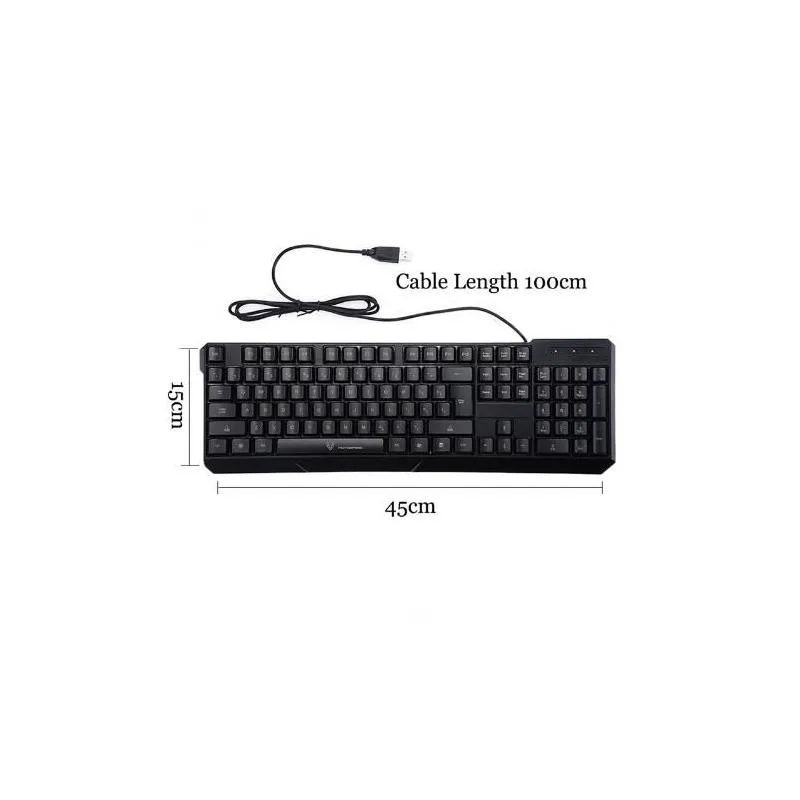 USB Wired Gamer Gaming Keyboard K70 Ergonomic 7 LED Colorful Backlight Powered for Desktop Laptop Teclado Gamer253Z9199104