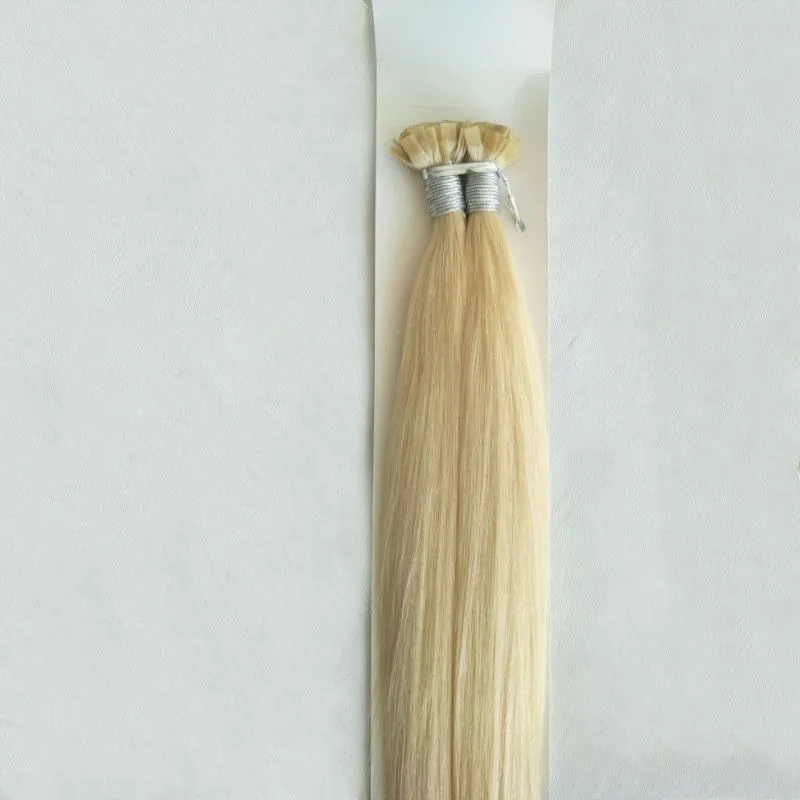 300g 300Strands Pre-bonded Flat tip hair extension 16 18 20 22 24inch Braziian peruvian human hair extensions