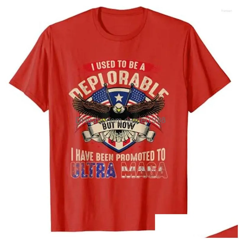 Men`S T-Shirts Mens T Shirts I Identify As Tra Maga Shirt Support Great King 2024 T-Shirt Now Have Been Promoted To Tra-Maga Tee Polit Dhgt3