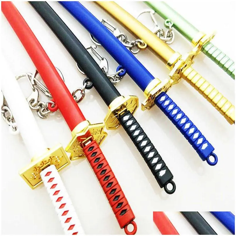 Keychains & Lanyards Chain Roronoa Zoro Sarai Sword Metal Ring Scabbard Katana Be Uni Jewelry Gifts L230314 Drop Delivery Fashion Acc Dh5Fy