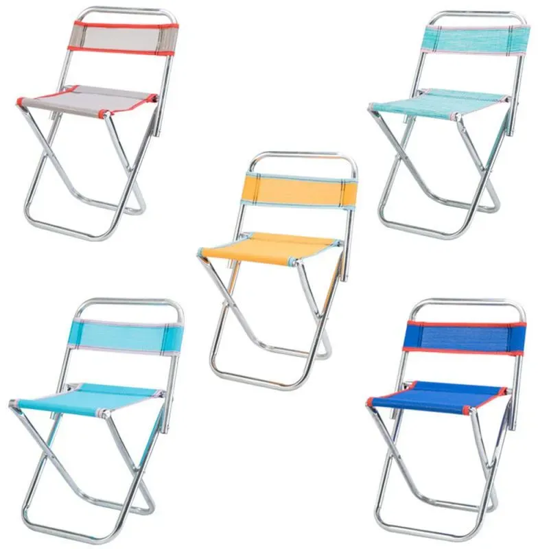 Camp Furniture Multi-function Folding Chair 2023 Stable Backrest Camping Tool Fishing Metal Travel