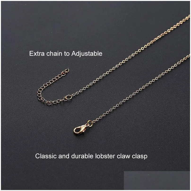 Pendant Necklaces Isang New Casual Double Circle Designer Necklace Sier Gold Chain Women Initial Eternity Interlocking Hoop Infinity D Dhigm
