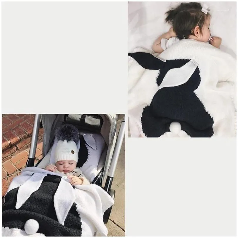 Blankets Blanket Born Cute Big Ear Soft Warm Swaddle Kids Bath Towel Baby Toddler Bedding