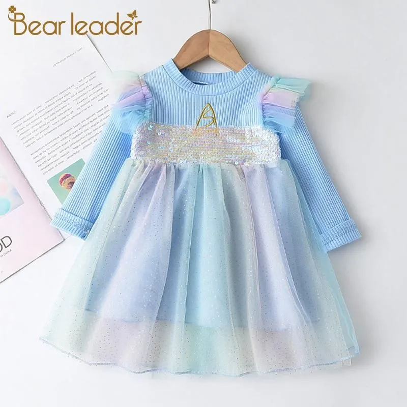 Girl`s Dresses Bear Leader Girls Princess Dress Brand Party Kids Clothing Elegant Cute Girl Outfit Children VestidoGirl`s