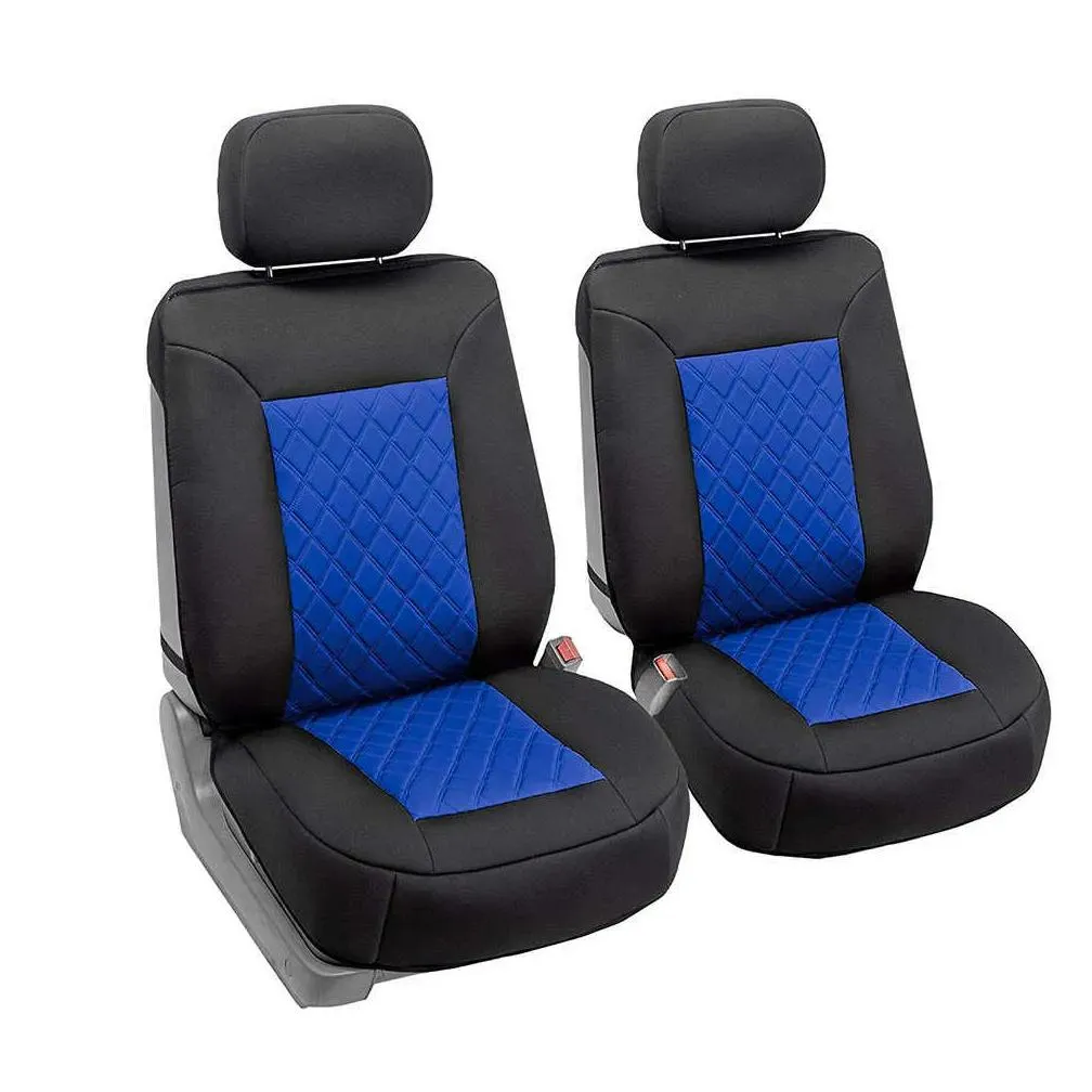 Covers New Universal Car Seat Covers 2 Front Seat Diamond Lattice Fabric Seat Car Covers Fit for Most Car SUV Truck Seat Cushion