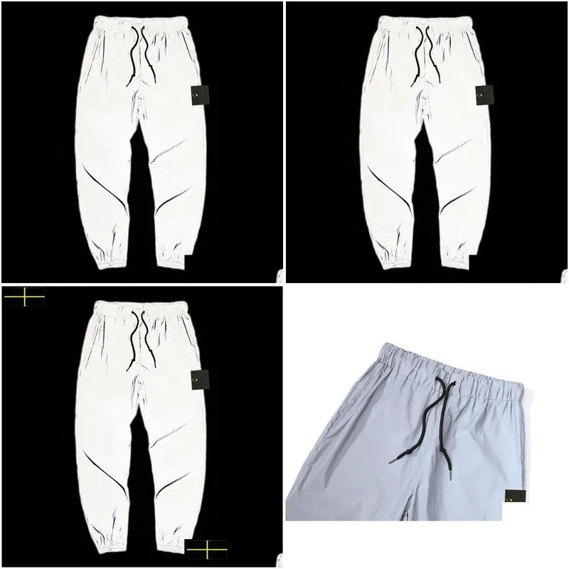 Men`S Pants Brand Mens Stone Jacket Island Designer Is Land Cargo Hip Hop Summer Breathable Pocket Trousers Work Utility Jogging Drop Ot9Lg