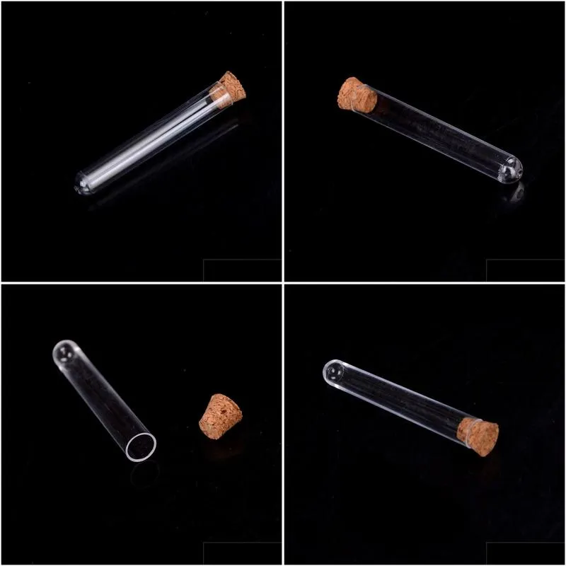 Packing Bottles Wholesale 100Pcs 6 Inches 20Ml Glass Test Tube With Cork 16X150Mm Drop Delivery Office School Business Industrial Ship Dhrw0