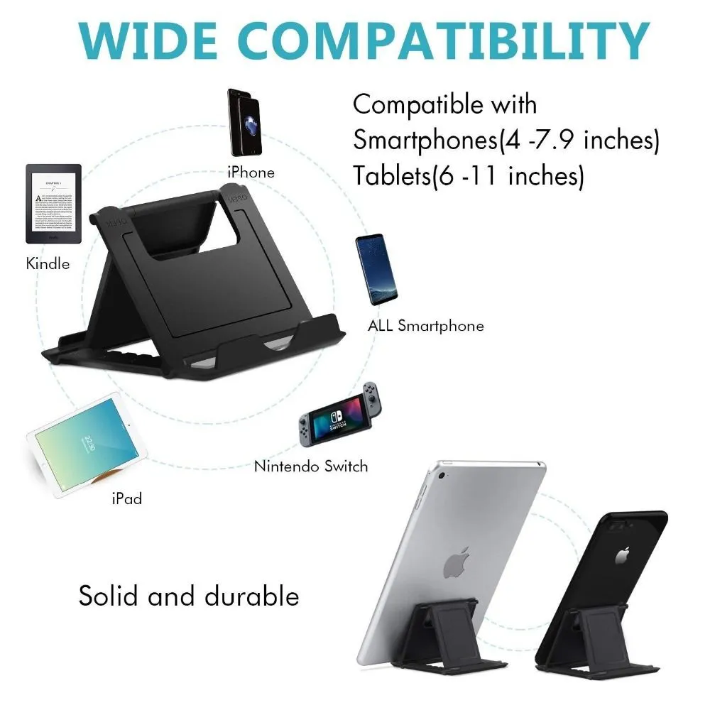 Wholesale Universal Folding Table Cell Phone Support Plastic Holder Desktop Stand for Your Phone Smartphone & Tablet Ring Holder