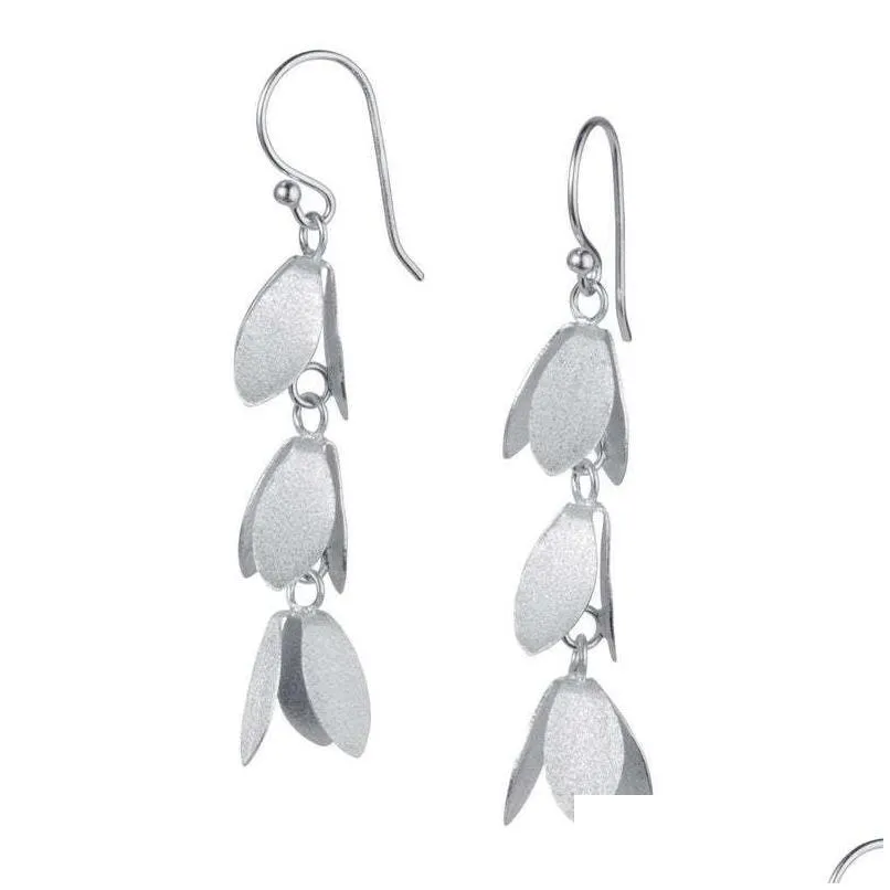 Dangle & Chandelier 2021 Womens Antique Drop Earrings Fashion 925 Sterling Sier Flower Earring Factory Price Jewelry Gift Ie210302 De Dhp8Y