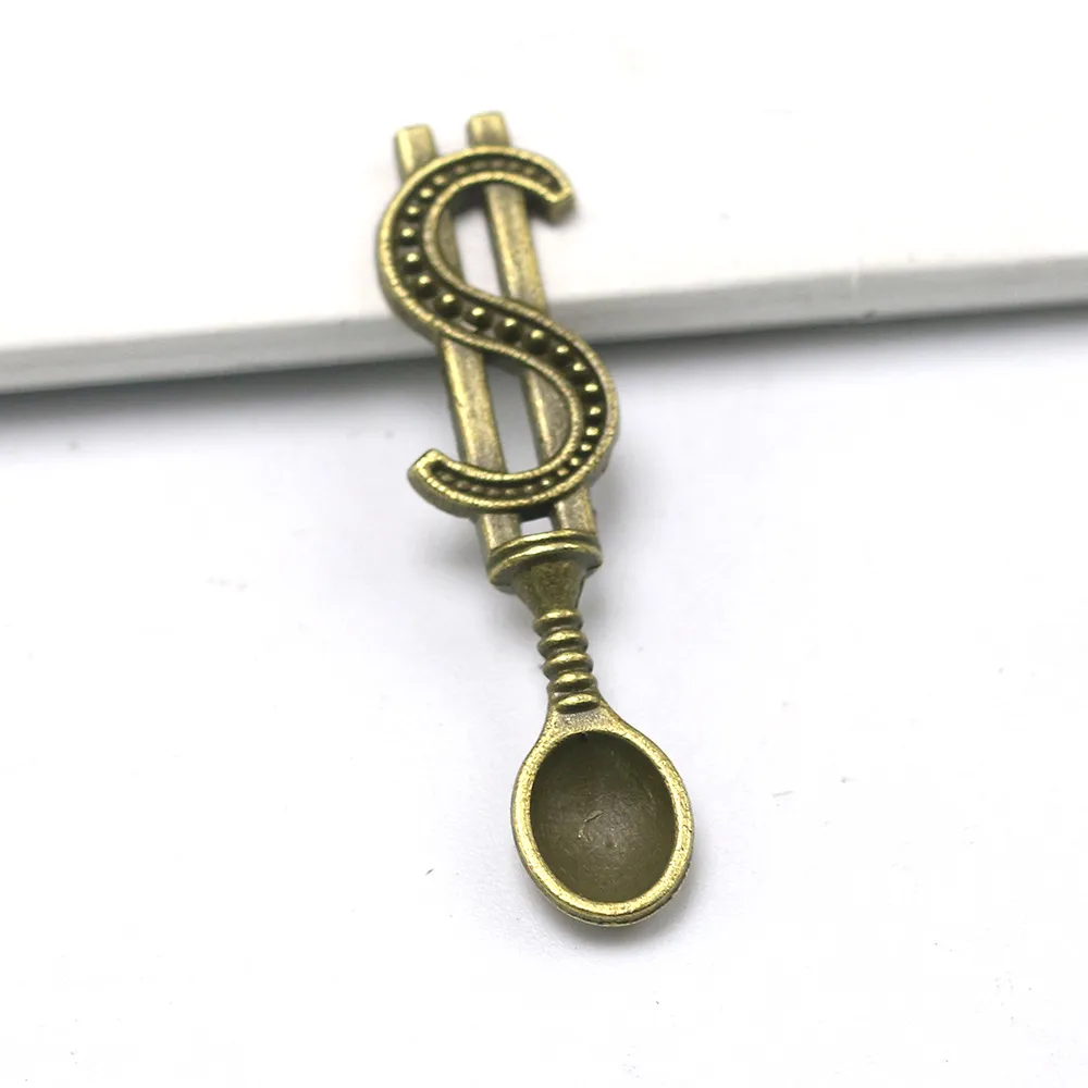 Charms 182Pcs Kitchen Cooking Spoon 24Mm Antique Making Pendant Fit Vintage Tibetan Sier Diy Handmade Jewelry Drop Delivery Findings C Otwpa