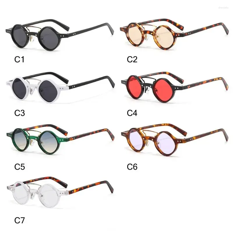 Outdoor Eyewear Gradient Men/Women Steam Punk Glasses Driving Shades Hippie Small Round Square Sunglasses