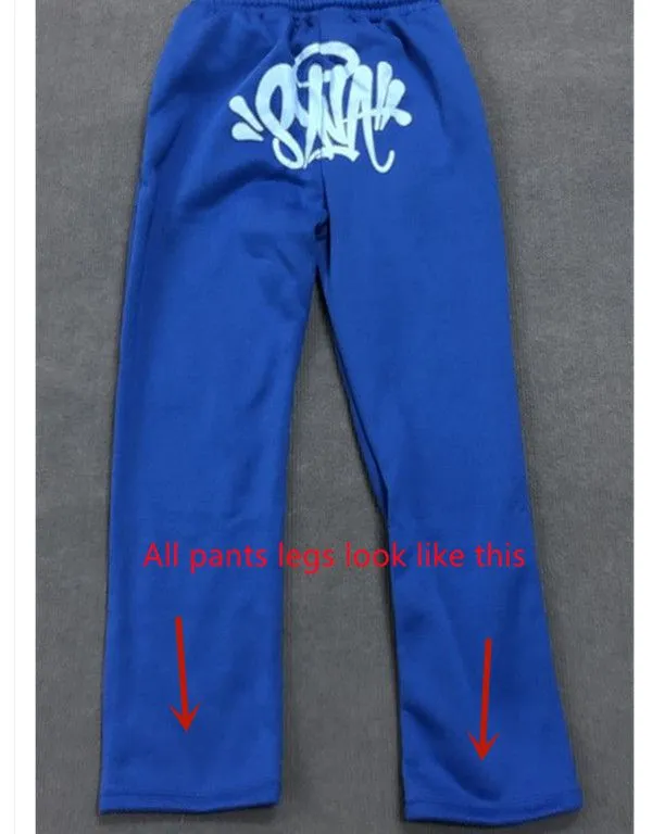 Men`s Tracksuits pullover Synaworld Men 2 Piece Set Sweatshirt Women Streetwear Hip Hop Letters Oversized Hoodie Track Pants