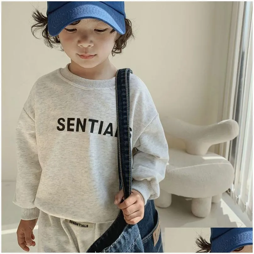 Spring Autumn Baby Clothing Sets Casual Sportswear Kids Designers Clothes Toddler Boys Girls Outfit Cotton Children Clothes