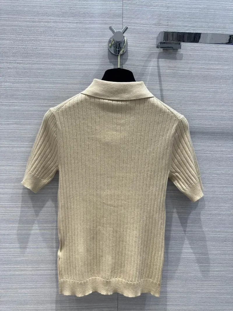 Women`s T Shirts Wool Knitted Top Classic Version Casual Fashion 2023 Summer Style 0316
