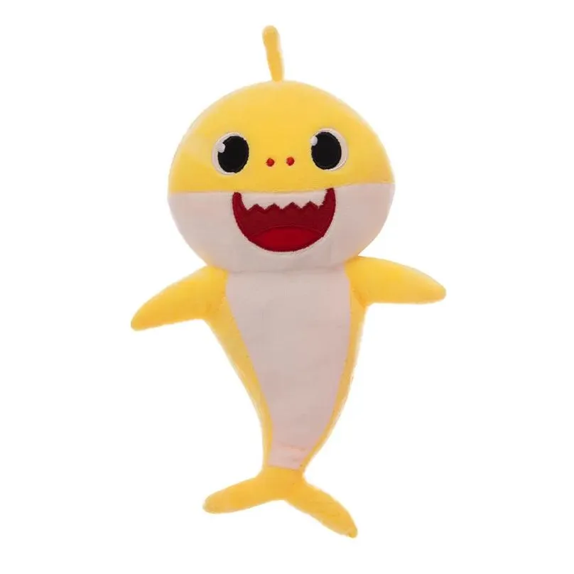 Stuffed & Plush Animals Toy Parent-Child Game 32Cm Soft Shark Baby Skin Doll Animal Toys Marine Interactive Childrens P Drop Delivery Ot30C