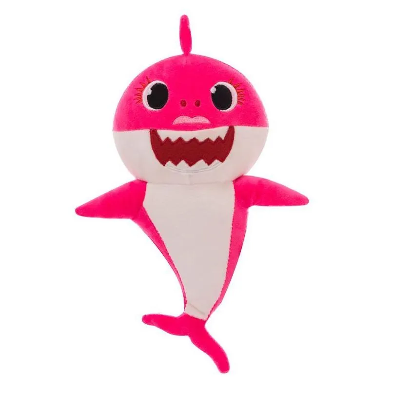 Stuffed & Plush Animals Toy Parent-Child Game 32Cm Soft Shark Baby Skin Doll Animal Toys Marine Interactive Childrens P Drop Delivery Ot30C