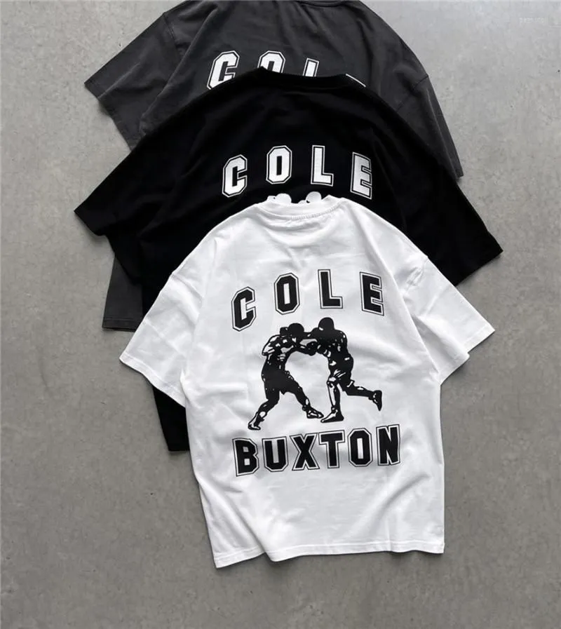 Men`s T Shirts Cole T-shirt Men Women High Quality Shirt Boxing Slogan Print Short Sleeve Clothing