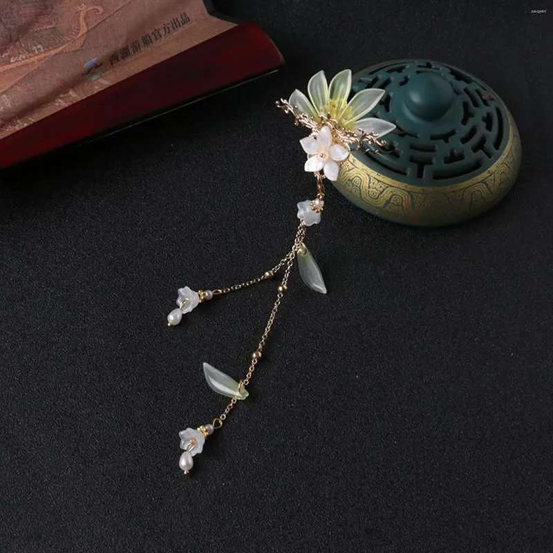 Hair Clips Handmade Hairpins Headgear Ancient Style Hyacinth Chopsticks For Cheongsam Han Clothes Tea Wear Dress