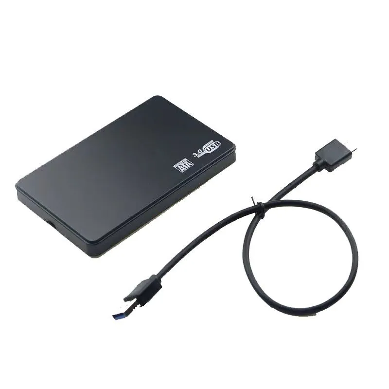 plastic Hubs Portable 2.5inch Hard Disk Drive Enclosure SATA USB 3.0 5Gbps SSD Case For Laptop/PC External HDD Enclosures High Speed mini