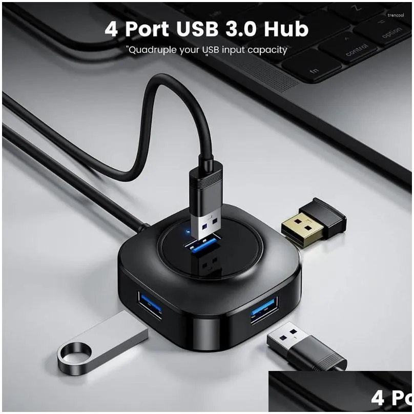 In 1 Usb Hub 3 0 3.0 Splitter Expander Multi Ports 2.0 Docking Station Data Transmission Adapter For PC Laptop