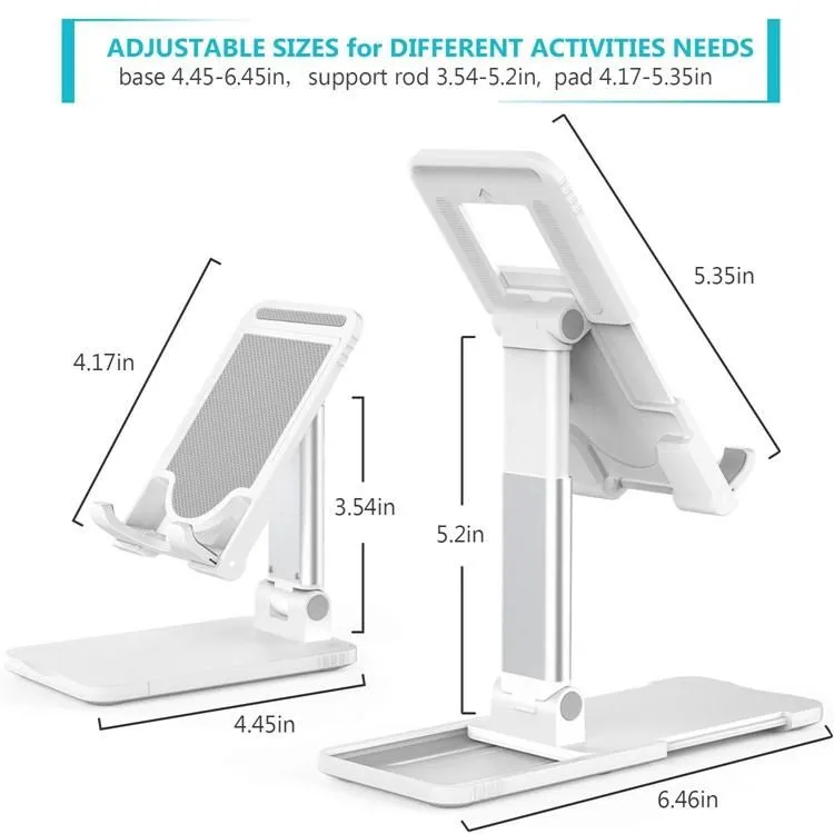 Foldable Phone holders Stand Desktop Angle Height Adjustable Desktop Phones Stands Holder Bracket for smartphone tablet PC