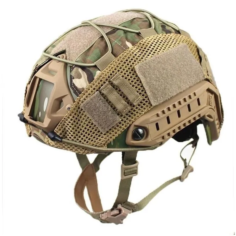 Cycling Helmets Fast Tactical Helmet Er Army Combat Paintball Military Hunting Wargame Gear Accessories Drop Delivery Dhmrq