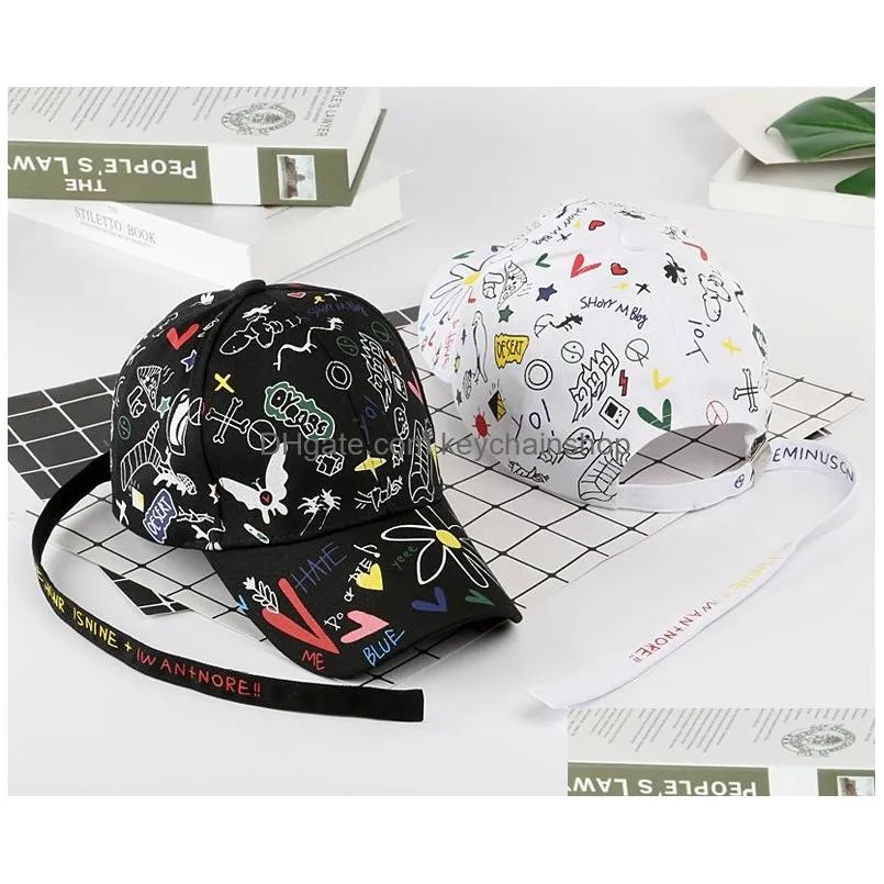 Ball Caps 8 Styles Spring Iti Printing Baseball Cap Child Parent Hat Long Tail Hip-Hop Street Sports Drop Delivery Fashion Accessories Dhf5T
