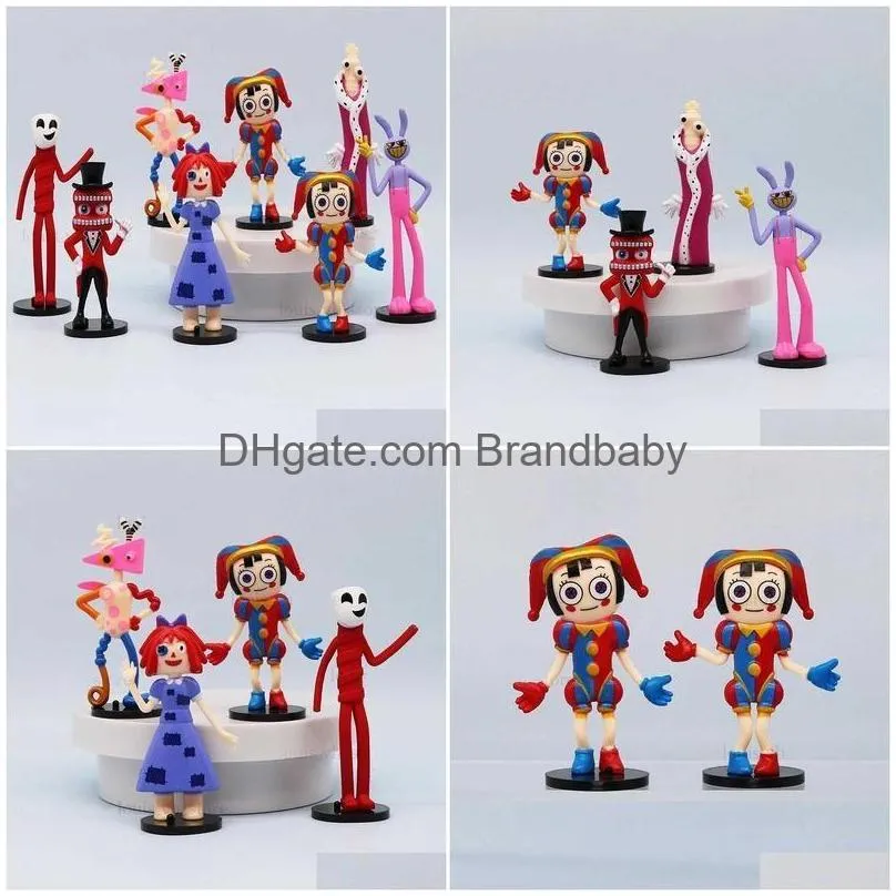Action & Toy Figures The Amazing Digital Circus Figure Pomni And Jax Pie Doll Toys Cute Kids Children Christmas Drop Delivery Gifts Dhiat