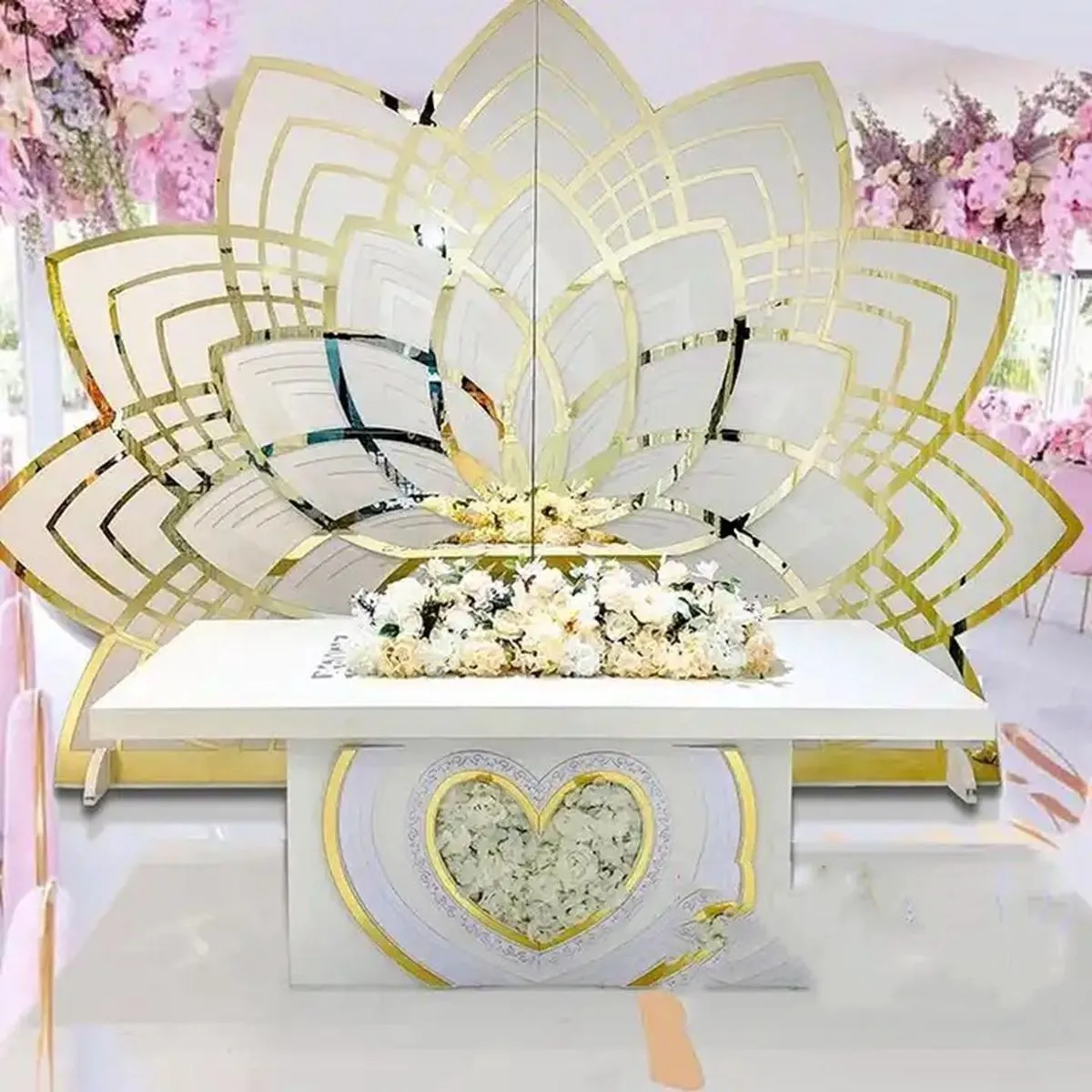 Luxury party pvc panels backdrops stand for wedding events stage decoration wedding props wedding stage layout dream flying wedding back
