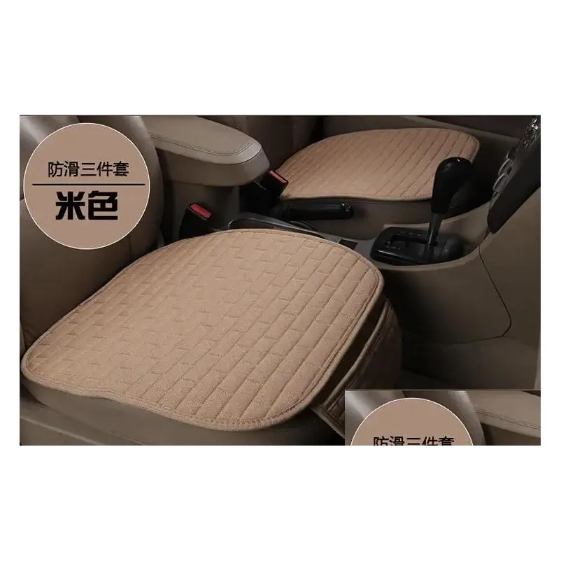 Car Seat Covers Cushions 1 Set Single Cover For All Sedan Styling Auto Accessories Linen Fabric