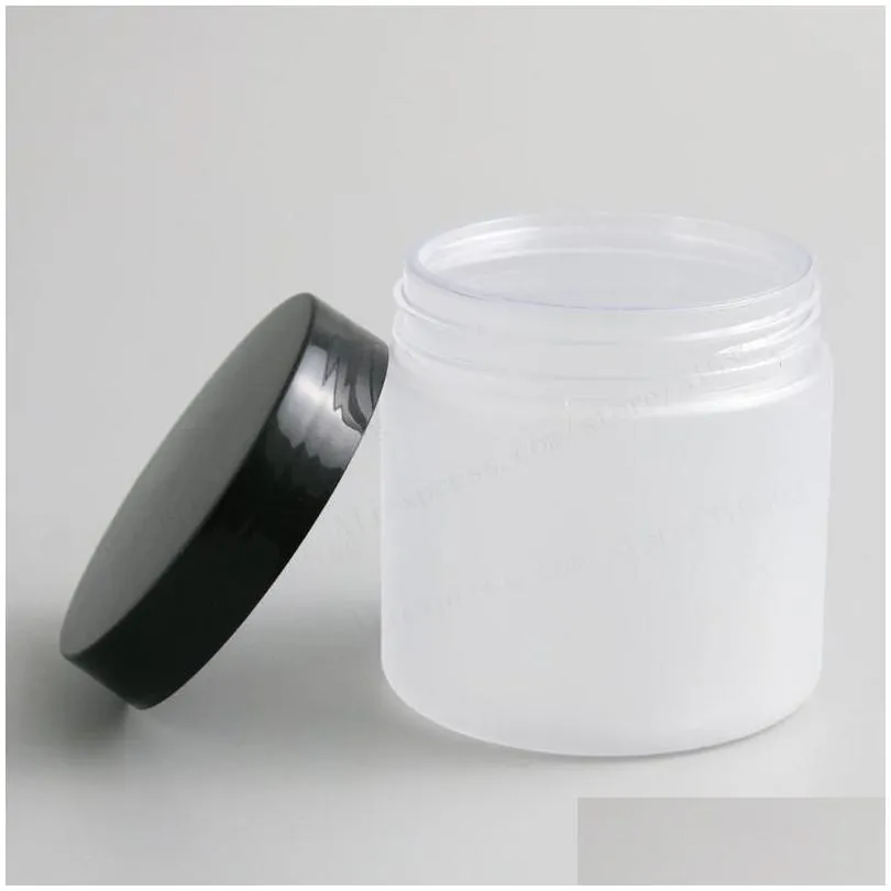 Storage Bottles & Jars 6.66 Oz Frost Large Refillable Pet Plastic Jar With Cap 200Ml 200Cc Empty Cosmetic Containers Pot Shampoo Drop Dhlfh