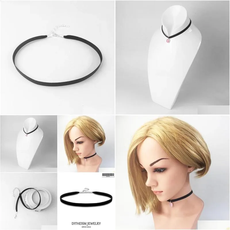 Necklaces Chokers Necklace Velvet Ribbon Classic, 2018 Fashion Jewelry 925 Sterling Silver Choker Gift For Women Girl Lady Fit Charm