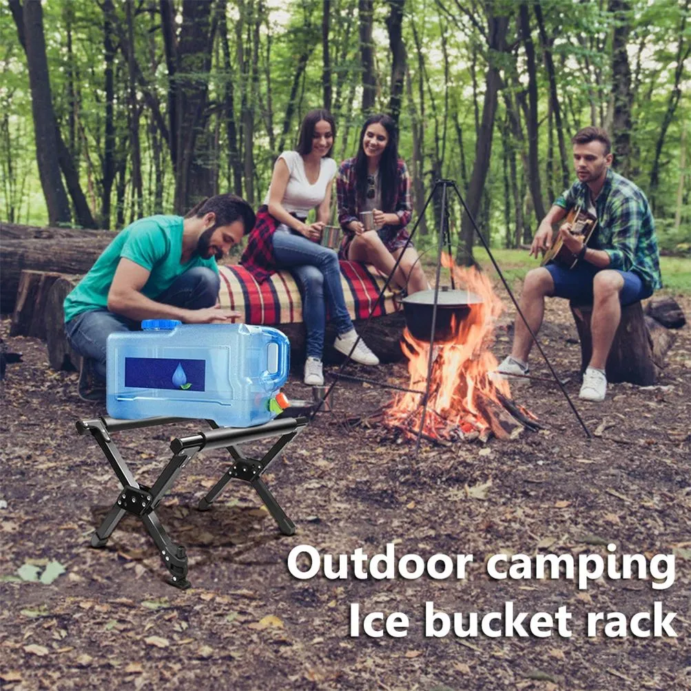 Tools Folding Cooler Stand Frame Foldable Alloy Support Luggage Outdoor AntiSlip Camping Picnic Light Weight Fridge Ice Box Holder