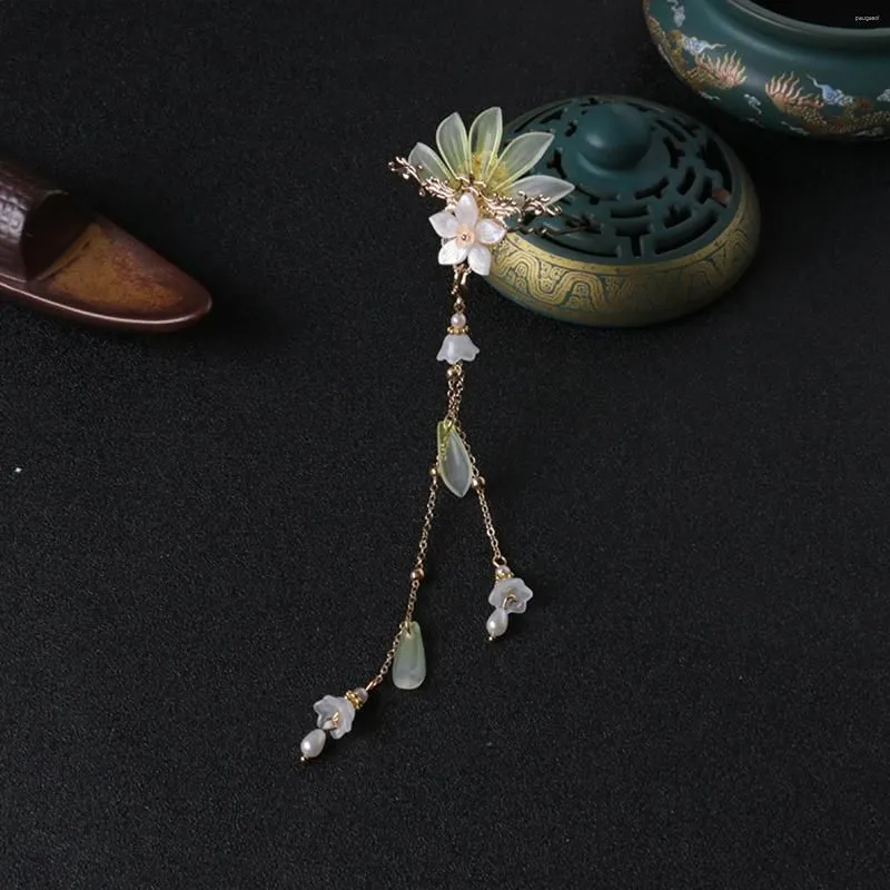 Hair Clips Handmade Hairpins Headgear Ancient Style Hyacinth Chopsticks For Cheongsam Han Clothes Tea Wear Dress