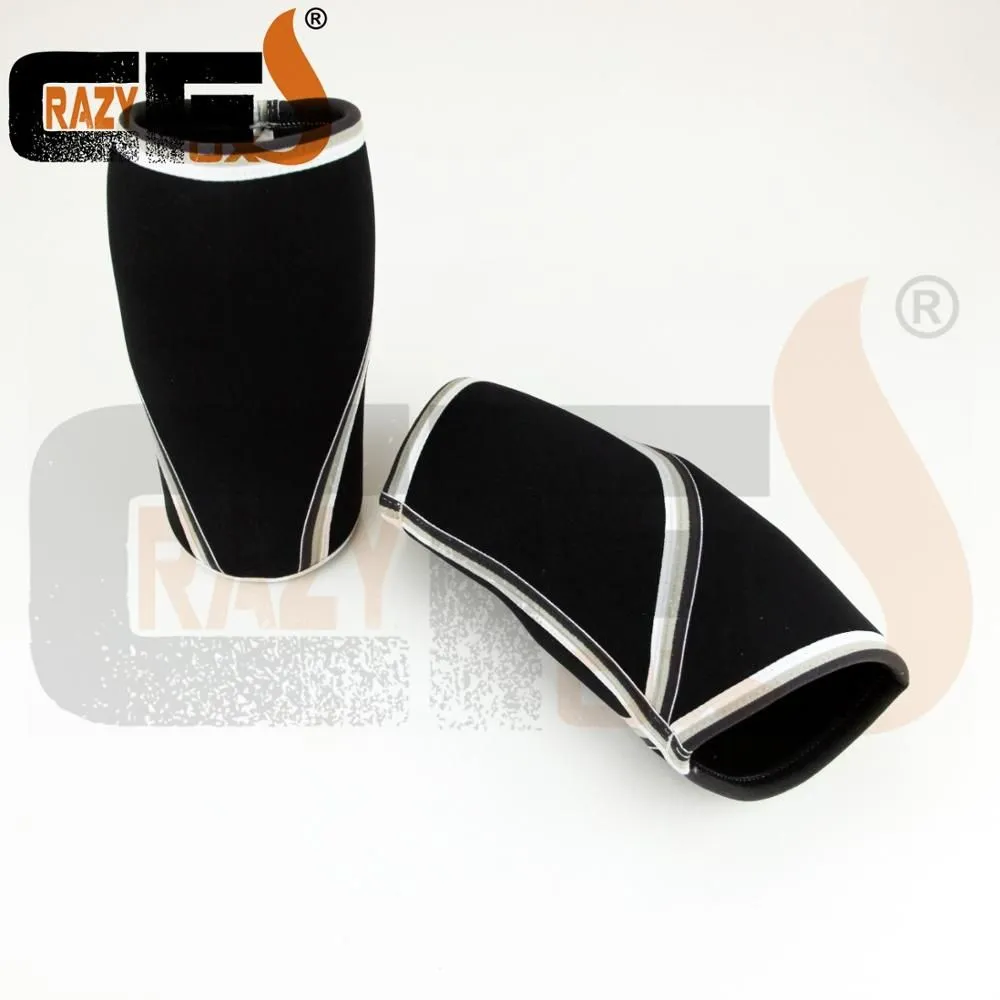 Wholesale- [A PAIR / 2 pieces] 7mm Custom compression 7mm neoprene knee sleeve / CROSSFIT WEIGHT LIFTING sleeve