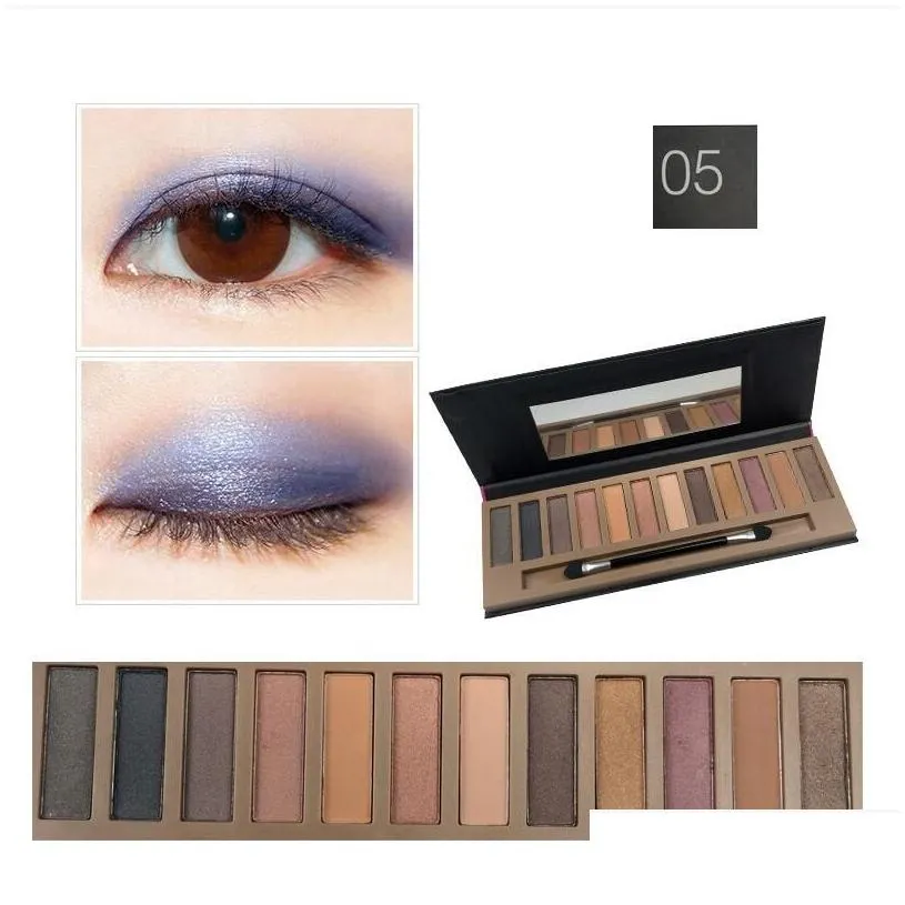 Eye Shadow Naked Heat Eyeshadow Palette 12 Fiery Amber Neutral Shades Trablendable Rich Colors With Veety Texture Set Includes Mir85 Otwni