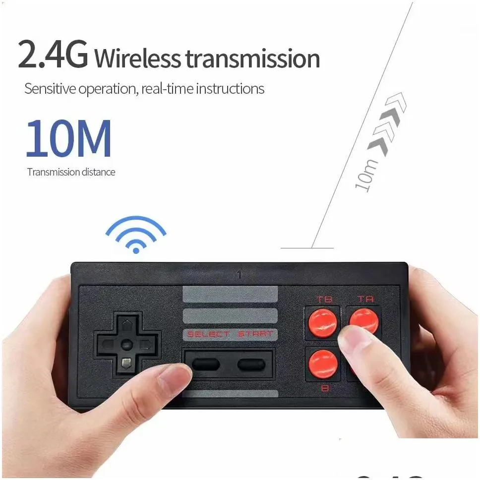 Mini TV AV out can store 620 wireless Game Console Video Handheld for NES games consoles with retail boxs