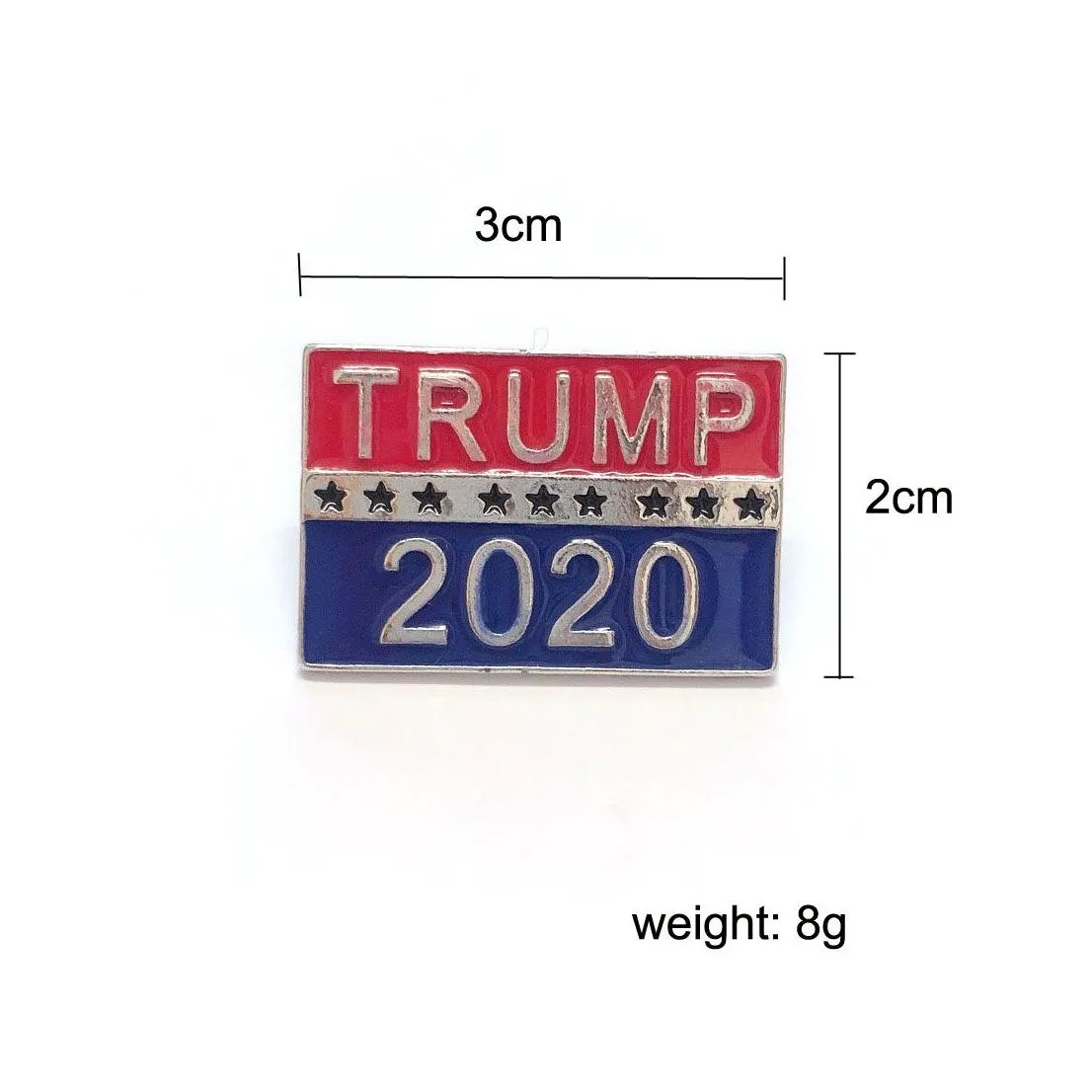 Pins, Brooches Creative Personality Turmp Enamel Lapel Pin Sier Color Brooch Usa Flag Keep America Great Drop Delivery Jewelry Dhgfo