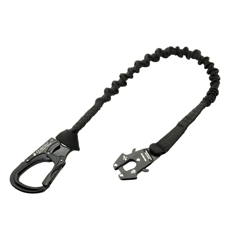 Tools Military CE Certified Double Head Safety Belt Outdoor Climbing Fast Descent Restraint Quick Release Elastic Rope Frog