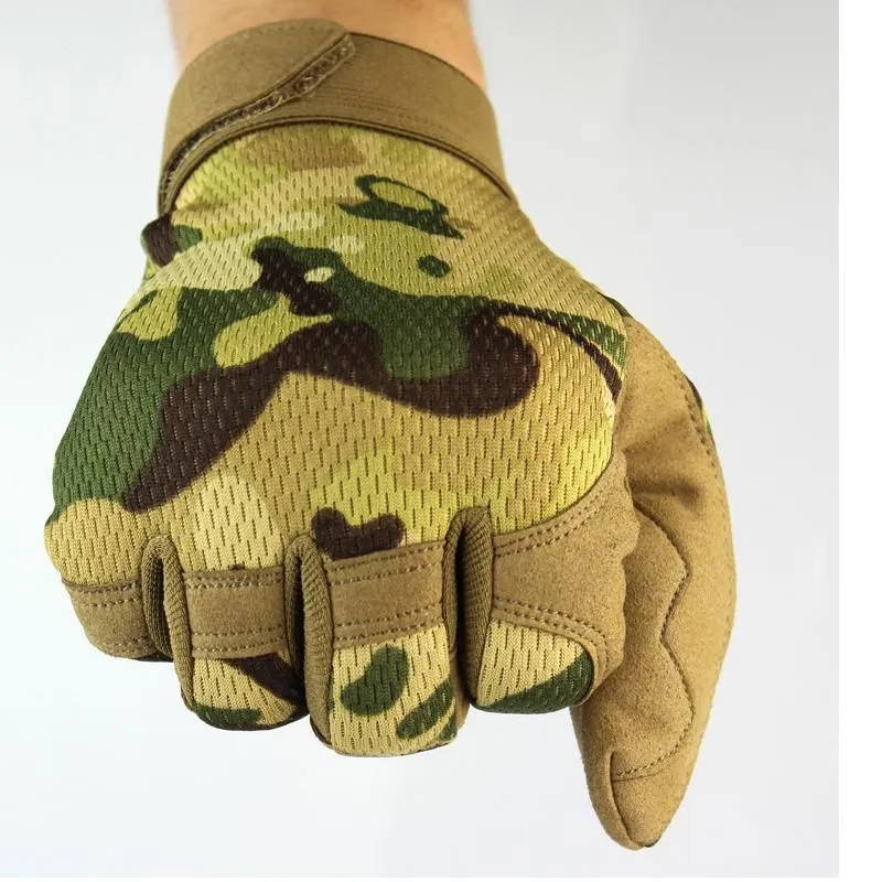 Sports Gloves City Guardian Military Tactical CS Equipment Jungle Camouflage Full Finger Glove Army Green Breathable Taktikal