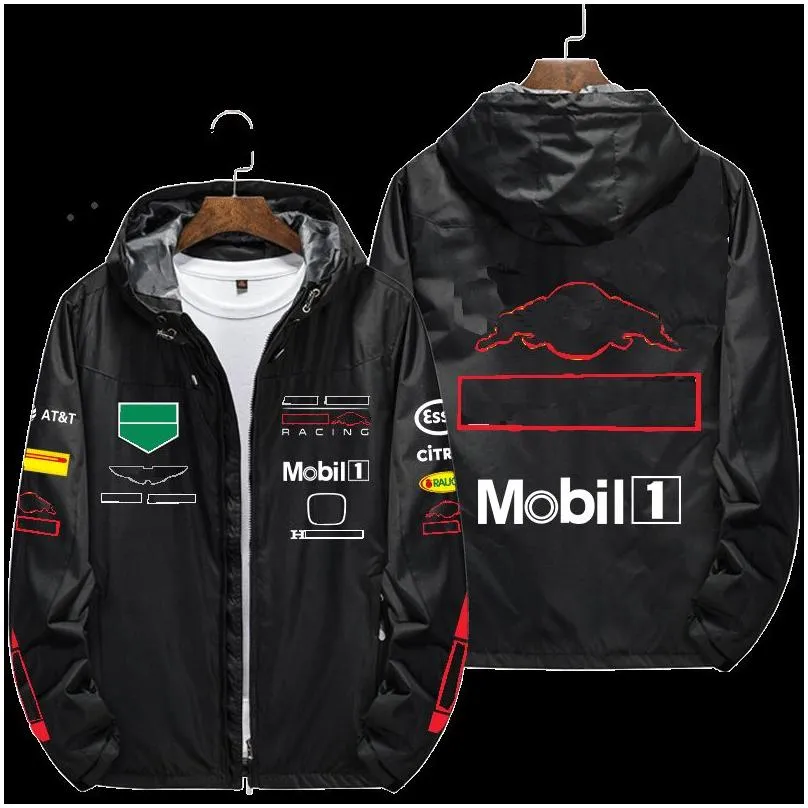 Men`S Hoodies & Sweatshirts New F1 Racing Jacket Autumn And Winter Hooded Windbreaker Drop Delivery Apparel Clothing Otior