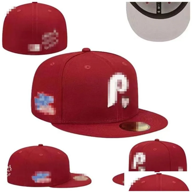 Ball Caps Men Baseball Fitted Hats Classic Hip Hop Boston Sport Fl  Sports For Strapback Snap Back Trucker Hat Size 7-8 Drop Del